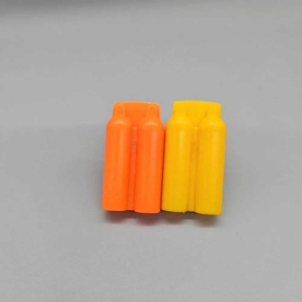Fisher Price Adventure People 1981  Buoy & Scuba Orange Yellow lot of 4